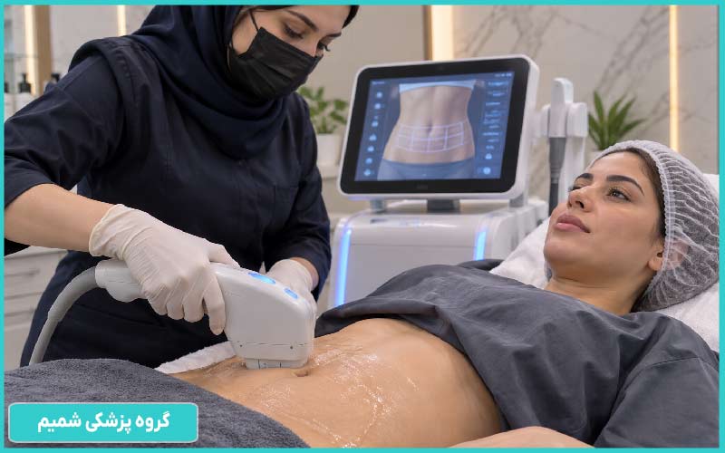 هایفو شکم در کرج|لیفت شکم بدون جراحی، با هزینهای منطقیتر 1 هایفو شکم در کرج چگونه باعث سفت شدن پوست میشود؟
