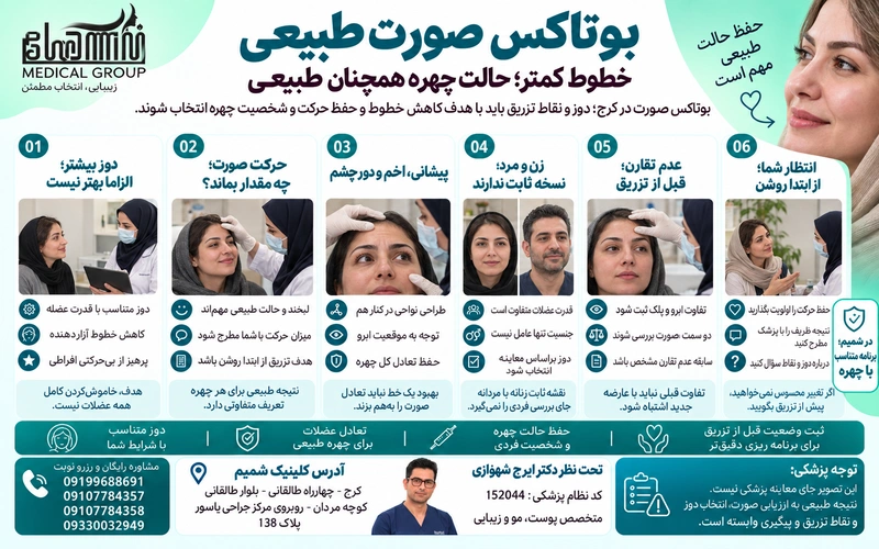 بوتاکس صورت طبیعی