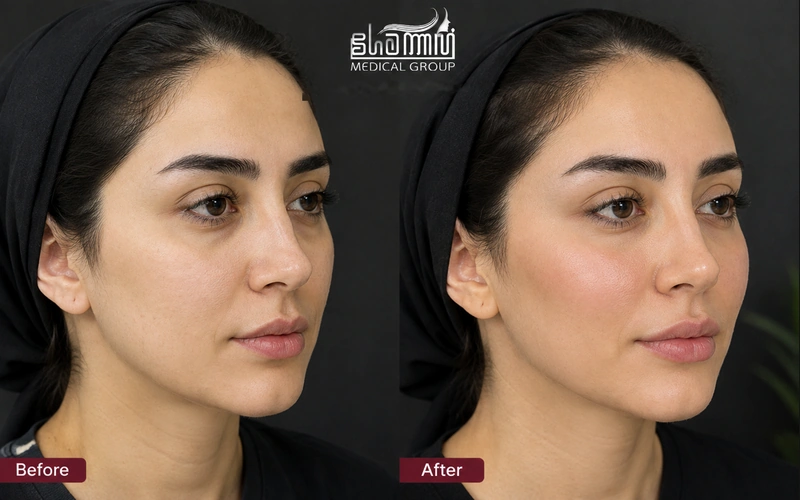 فیلر گونه قبل و بعد کرج
